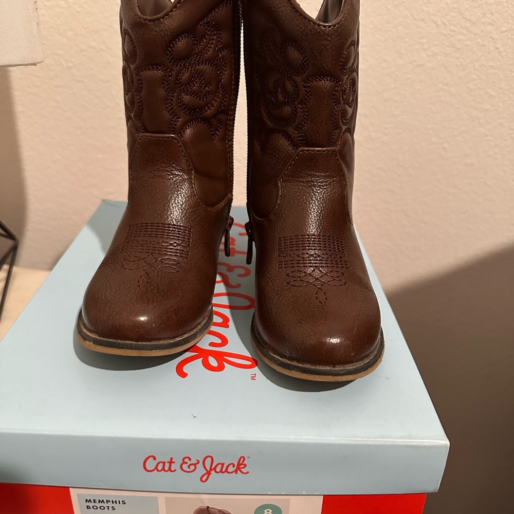 Cat & Jack Brown Cowboy Boots